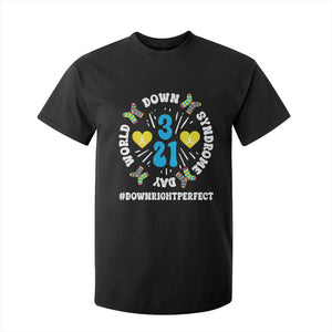 World Down Syndrome Day T Shirt For Kid 321 Awareness Support Blue Yellow Ribbon TS10 Black Print Your Wear