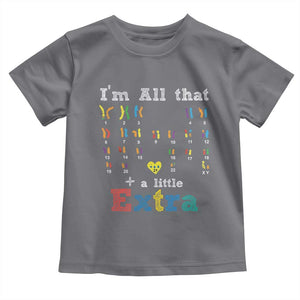 World Down Syndrome Day Toddler T Shirt 321 Awareness Support All That Little Extra T21 TS10 Charcoal Print Your Wear