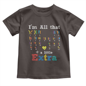 World Down Syndrome Day Toddler T Shirt 321 Awareness Support All That Little Extra T21 TS10 Dark Chocolate Print Your Wear