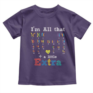World Down Syndrome Day Toddler T Shirt 321 Awareness Support All That Little Extra T21 TS10 Purple Print Your Wear