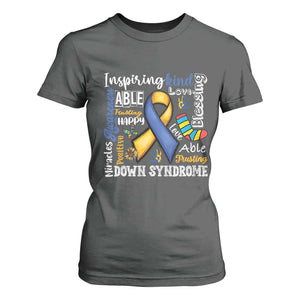 Down Syndrome Awareness T Shirt For Women Rock Your Socks Different Not Less TS10 Dark Heather Print Your Wear