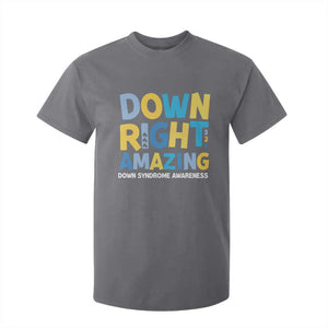 World Down Syndrome Day T Shirt For Kid 321 Awareness Support Down Right Amazing Three Arrows TS10 Charcoal Print Your Wear