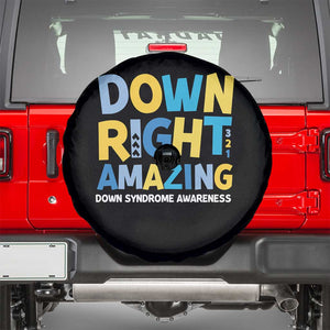 World Down Syndrome Day Spare Tire Cover 321 Awareness Support Down Right Amazing Three Arrows TS10 Black Print Your Wear