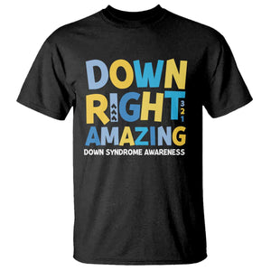 World Down Syndrome Day T Shirt 321 Awareness Support Down Right Amazing Three Arrows TS10 Black Print Your Wear