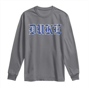 Duke Long Sleeve Shirt Vintage City TS10 Charcoal Print Your Wear