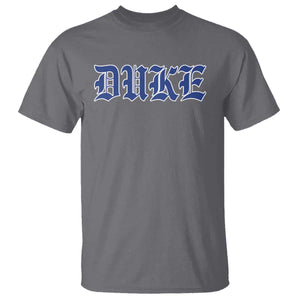 Duke T Shirt Vintage City TS10 Charcoal Print Your Wear