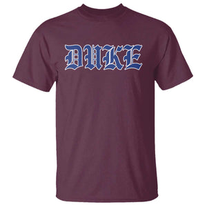 Duke T Shirt Vintage City TS10 Maroon Print Your Wear
