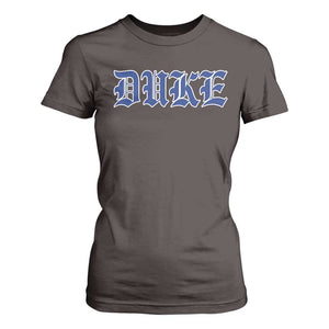 Duke T Shirt For Women - Vintage City Pride Graphic Tee TS10 Dark Chocolate Print Your Wear