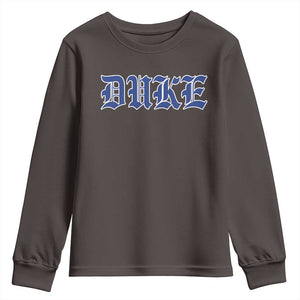 Duke Youth Sweatshirt Vintage City TS10 Dark Chocolate Print Your Wear