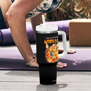 Autistic And Gay Skeleton Explosion Tumbler With Handle TS10 Print Your Wear
