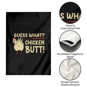 Guess What Chicken Butt Garden Flag Funny Chicken Farmer Farming TS10 Print Your Wear
