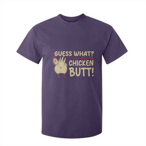 Guess What Chicken Butt T Shirt For Kid Funny Chicken Farmer Farming TS10 Purple Print Your Wear