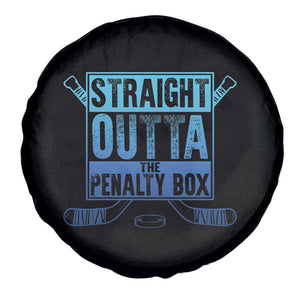 Ice Hockey Player Gifts Spare Tire Cover Straight Outta The Penalty Box TS10 Print Your Wear