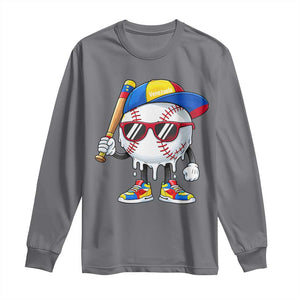 Venezuela Baseball Long Sleeve Shirt Venezuelan Pride Baseball Life Style Youth Drip Baseball Boys Kid TS10 Charcoal Print Your Wear