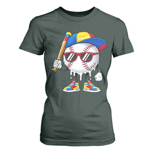 Venezuela Baseball T Shirt For Women Venezuelan Pride Baseball Life Style Youth Drip Baseball Boys Kid TS10 Dark Forest Green Print Your Wear