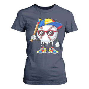 Venezuela Baseball T Shirt For Women Venezuelan Pride Baseball Life Style Youth Drip Baseball Boys Kid TS10 Navy Print Your Wear