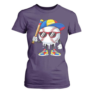 Venezuela Baseball T Shirt For Women Venezuelan Pride Baseball Life Style Youth Drip Baseball Boys Kid TS10 Purple Print Your Wear