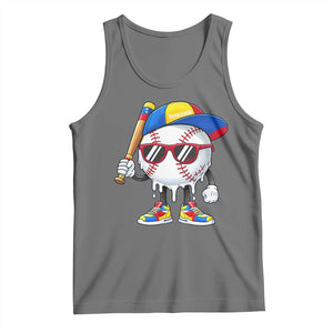 Venezuela Baseball Tank Top Venezuelan Pride Baseball Life Style Youth Drip Baseball Boys Kid TS10 Black Heather Print Your Wear
