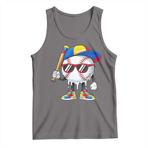 Venezuela Baseball Tank Top Venezuelan Pride Baseball Life Style Youth Drip Baseball Boys Kid TS10 Deep Heather Print Your Wear