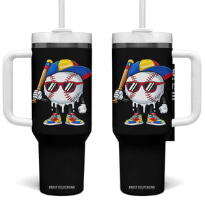 Venezuela Baseball Tumbler With Handle Venezuelan Pride Baseball Life Style Youth Drip Baseball Boys Kid TS10 One Size: 40 oz Black Print Your Wear
