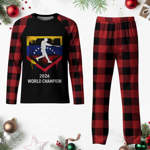 Venezuela Baseball 2026 Plaid Pajama Set Venezuelan Flag Baseball Fan Gift TS10 Buffalo Plaid Print Your Wear