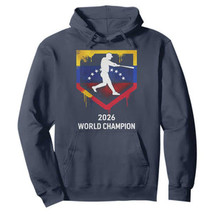 Venezuela Baseball 2026 Hoodie Venezuelan Flag Baseball Fan Gift TS10 Navy Print Your Wear