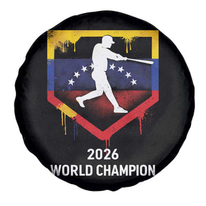 Venezuela Baseball 2026 Spare Tire Cover Venezuelan Flag Baseball Fan Gift TS10 Print Your Wear
