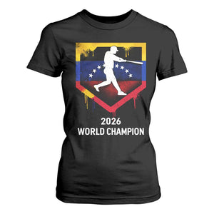 Venezuela Baseball 2026 T Shirt For Women Venezuelan Flag Baseball Fan Gift TS10 Black Print Your Wear