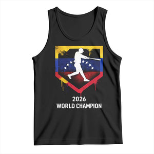 Venezuela Baseball 2026 Tank Top Venezuelan Flag Baseball Fan Gift TS10 Black Print Your Wear