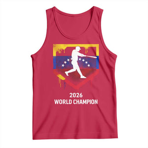 Venezuela Baseball 2026 Tank Top Venezuelan Flag Baseball Fan Gift TS10 Red Print Your Wear