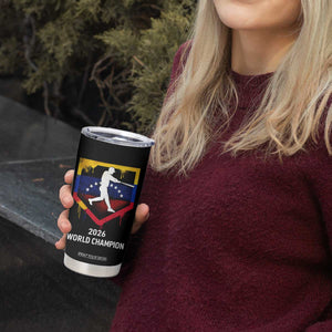 Venezuela Baseball 2026 Tumbler Cup Venezuelan Flag Baseball Fan Gift TS10 Print Your Wear