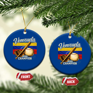 Venezuela Baseball 2026 Ceramic Ornament Champions Vintage Venezuelan Flag Baseball Fan Gift TS10 1pc Blue Print Your Wear