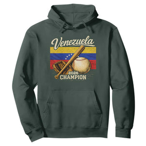 Venezuela Baseball 2026 Hoodie Champions Vintage Venezuelan Flag Baseball Fan Gift TS10 Dark Forest Green Print Your Wear