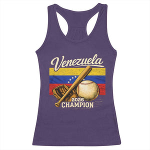 Venezuela Baseball 2026 Racerback Tank Top Champions Vintage Venezuelan Flag Baseball Fan Gift TS10 Purple Print Your Wear
