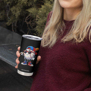 Baseball Drip Ice Cream Tumbler Cup Youth Drip Baseball Boys Kid Red White And Blue TS10 Print Your Wear