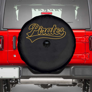 Vintage Pirates Spare Tire Cover Varsity Script Retro Sports Jersey Style Baseball Fans TS10 Black Print Your Wear