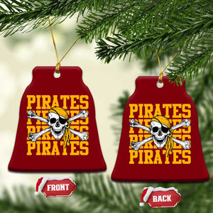Retro Pirates Ceramic Ornament Vintage Retro Skull Crossbones Baseball Fans TS10 Print Your Wear