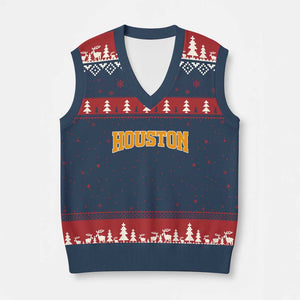 Vintage Astro V-Neck Knit Sweater Vest Retro Style 70s 80s 90s First Name Vintage Athletic Sports TS10 Navy Red Print Your Wear