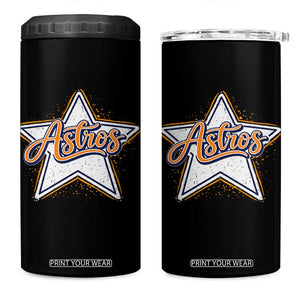 Vintage Astro Script Name Sports Style 4 in 1 Can Cooler Tumbler Retro Baseball Fans TS10 One Size: 16 oz Black Print Your Wear