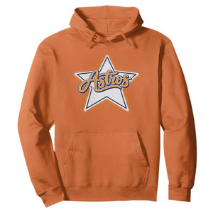Vintage Astro Script Name Sports Style Hoodie Retro Baseball Fans TS10 Orange Print Your Wear