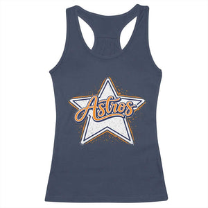 Vintage Astro Script Name Sports Style Racerback Tank Top Retro Baseball Fans TS10 Navy Print Your Wear