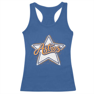 Vintage Astro Script Name Sports Style Racerback Tank Top Retro Baseball Fans TS10 Royal Blue Print Your Wear