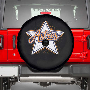 Vintage Astro Script Name - Sports Style Spare Tire Cover - Retro Baseball Fans TS10 Black Print Your Wear
