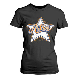 Vintage Astro Script Name Sports Style T Shirt For Women Retro Baseball Fans TS10 Black Print Your Wear