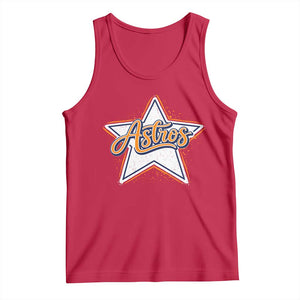 Vintage Astro Script Name Sports Style Tank Top Retro Baseball Fans TS10 Red Print Your Wear