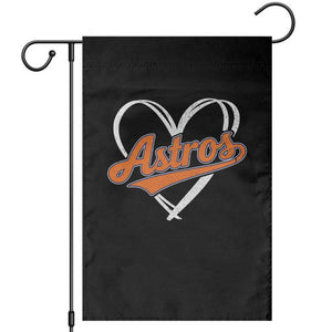 Vintage Astro Name Sports Style Garden Flag Varsity Script Vintage Baseball Heart Graphic TS10 Black Print Your Wear