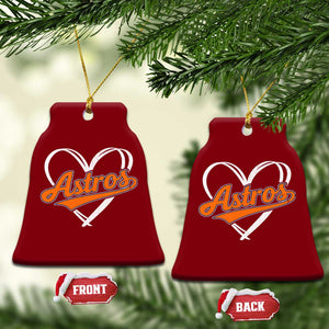Vintage Astro Name Sports Style Ceramic Ornament Varsity Script Vintage Baseball Heart Graphic TS10 Print Your Wear