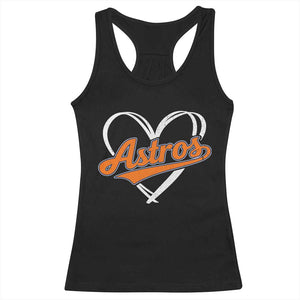 Vintage Astro Name Sports Style Racerback Tank Top Varsity Script Vintage Baseball Heart Graphic TS10 Black Print Your Wear