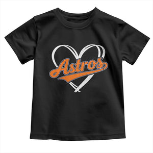 Vintage Astro Name Sports Style Toddler T Shirt Varsity Script Vintage Baseball Heart Graphic TS10 Black Print Your Wear