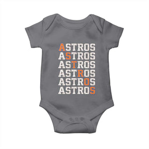 Vintage Astro Last Name Baby Onesie Retro Baseball Fans Sports Style TS10 Charcoal Print Your Wear